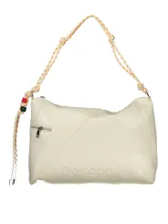 Desigual Damen Halb-Logo-Tasche Weiß | online kaufen