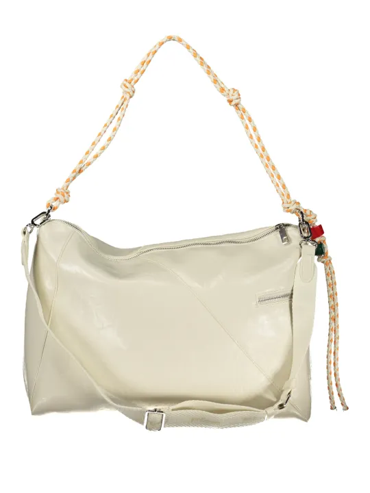 Desigual Damen Halb-Logo-Tasche Weiß | online kaufen