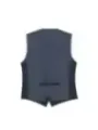 Dunkelgraue Herrenweste, Rückansicht, klassisch