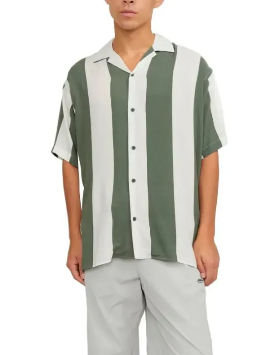 Gestreiftes Kurzarmhemd für Herren
