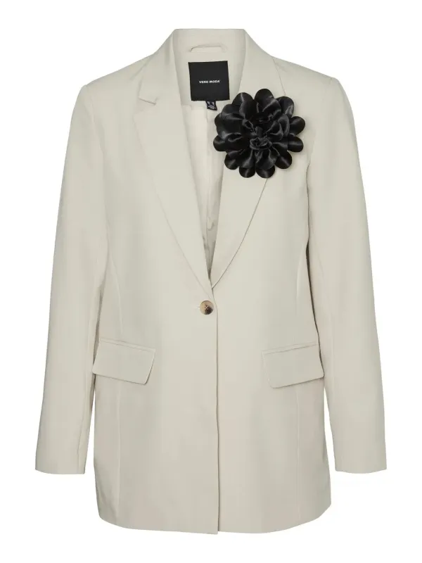 Vero Moda weißer Blumenblazer