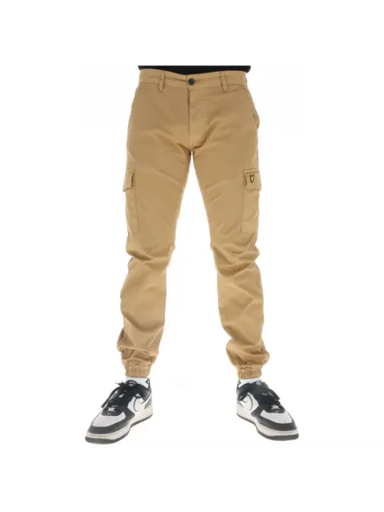 Schwarze und beige Lyle & Scott Hose
