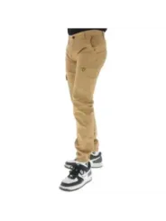 Khaki Hosen mit elastischen Bündchen