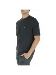 Schwarzes Lyle & Scott Baumwoll-T-Shirt