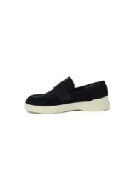 Schwarze Loafer mit dicker Sohle