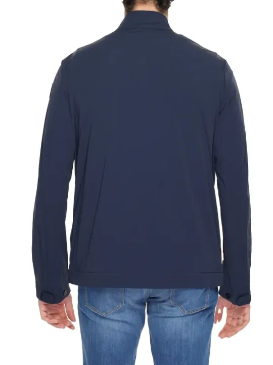 Dunkelblaue Herrenjacke mit Reißverschluss