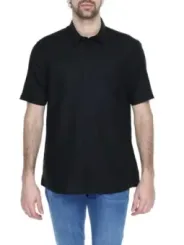 Marineblaues kurzärmliges Antony Morato Hemd