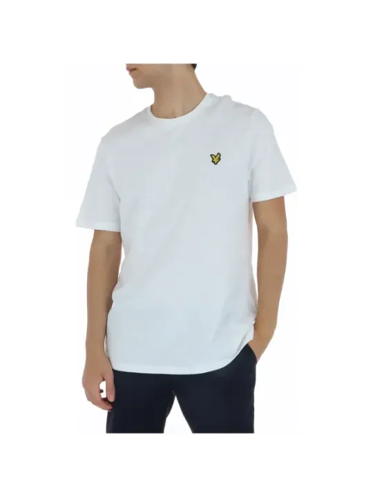 Weißes Lyle & Scott Rundhals-T-Shirt