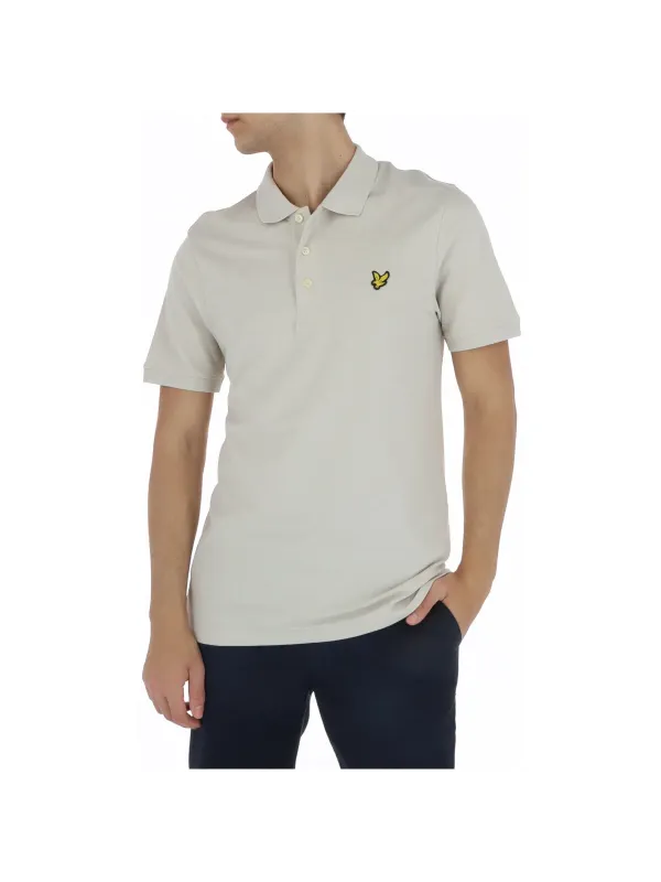 Graues Lyle & Scott Poloshirt Herren
