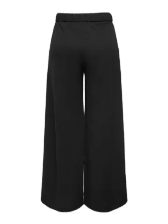 Dunkle weite Hosen, hoher Bund