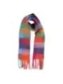 Buntes kariertes Halstuch mit Fransen