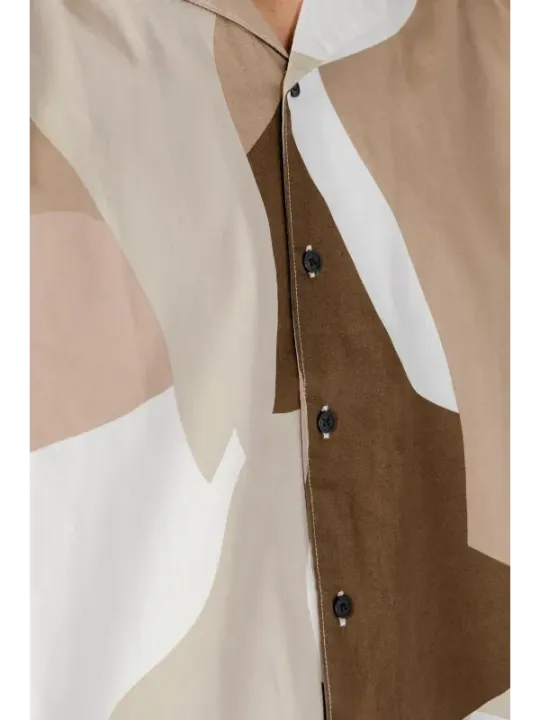 Abstrakt bedrucktes Langarmhemd von Only & Sons