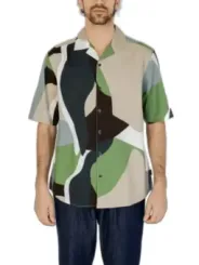 Abstrakte Muster Kurzarm Hemd Männer