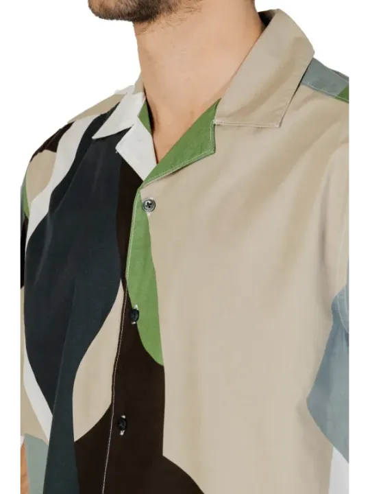 Abstraktes Herren Kurzarmhemd