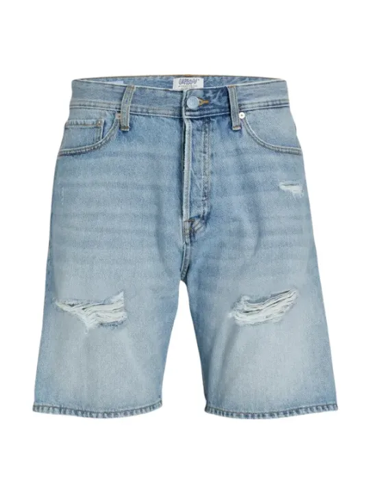 Distressed hellblaue Jack & Jones Shorts