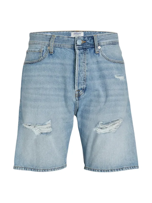 Distressed hellblaue Jack & Jones Shorts