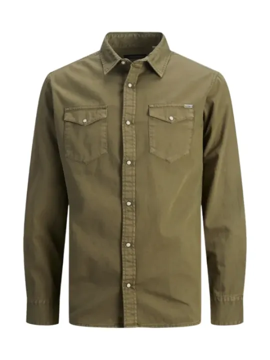 Olivgrünes Jack & Jones Hemd