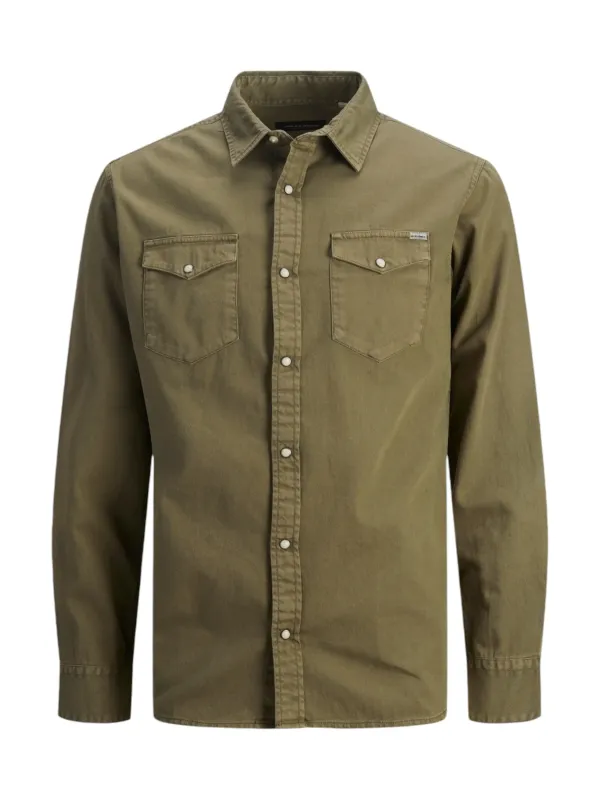 Olivgrünes Jack & Jones Hemd