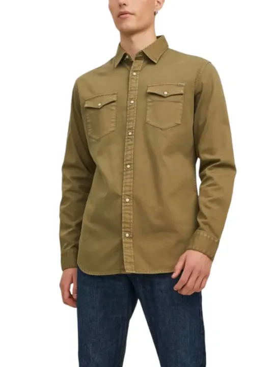 Grüne Jack & Jones Arbeitshemd