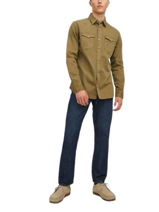 Braunes Jack & Jones Hemd