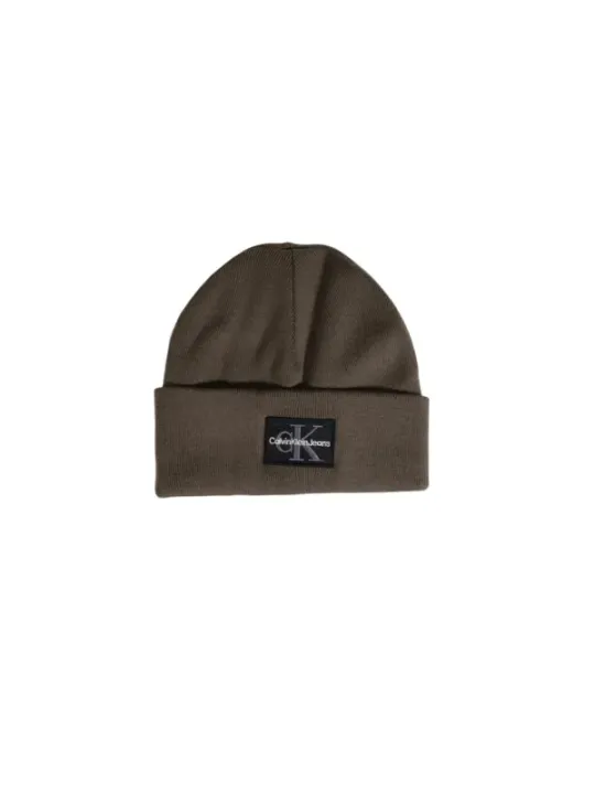 Braune Strickmütze mit cK Logo