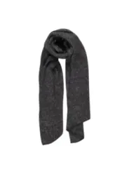 Dunkler grauer Strickschal gefaltet