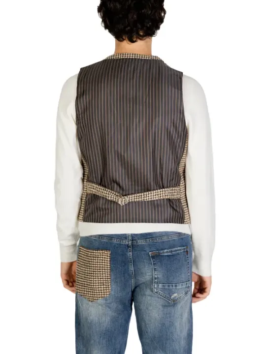 Gianni Lupo Herren Nadelstreifenweste