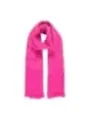Leuchtend pinker Schal mit Fransen