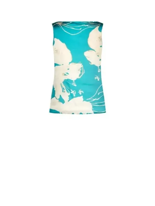 Teilbluse mit floralem Muster