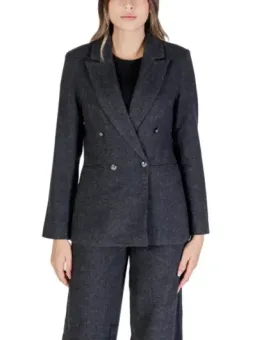 Dunkelgrauer Damen Blazer Anzug