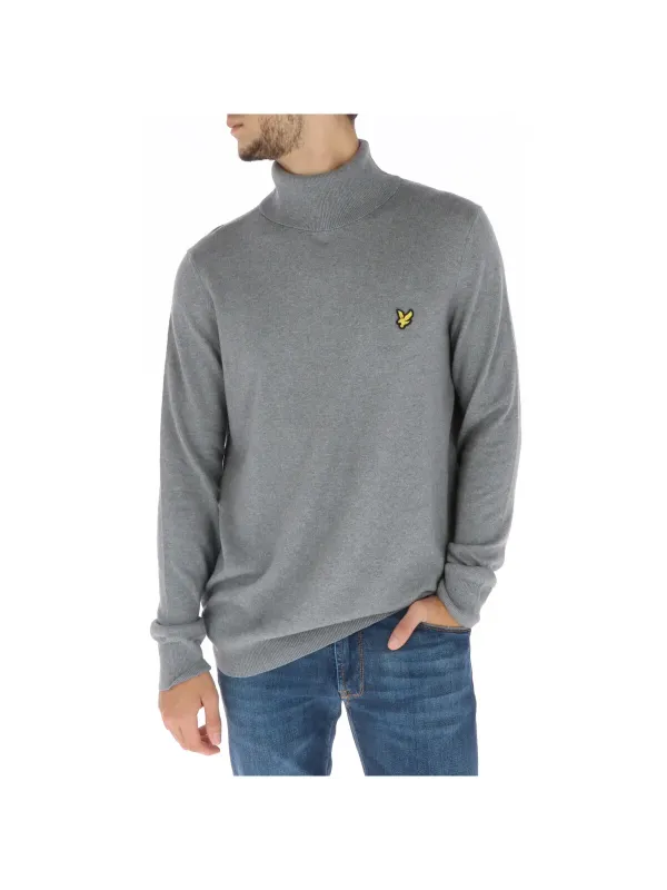 Lyle & Scott Herren Mock-Pullover Baumwolle