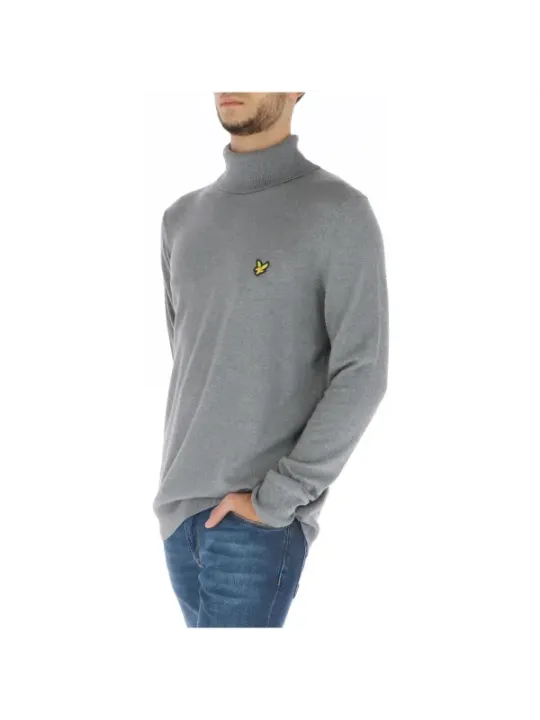 Grauer Lyle & Scott Rollkragenpullover