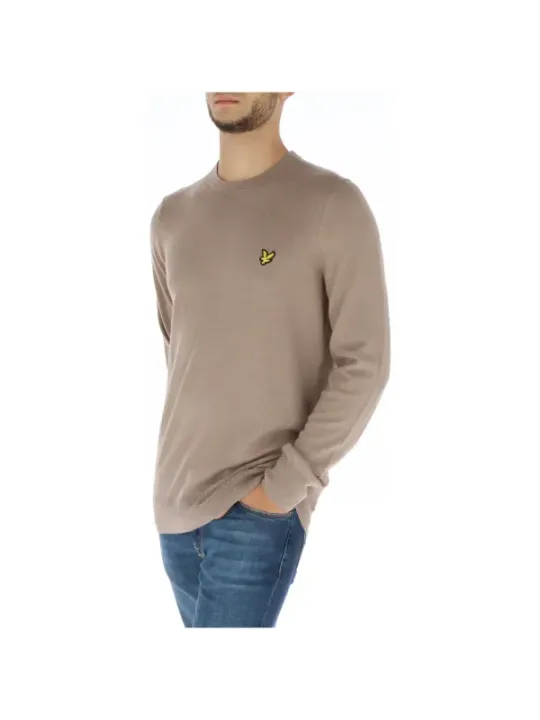 Beiges Lyle & Scott Langarm-T-Shirt