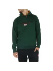 Grüner Golf-Pullover mit Flaggen-Stickerei