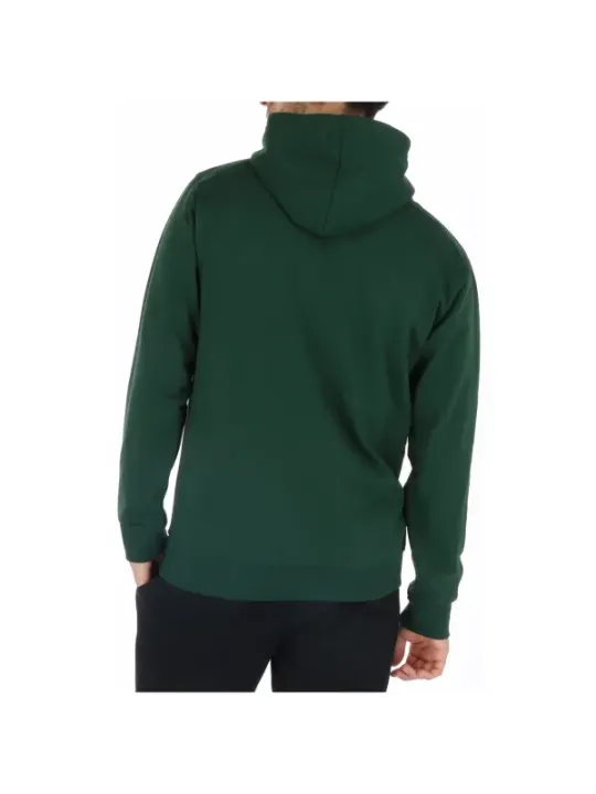 Grüner Hoodie, bequeme schwarze Hose