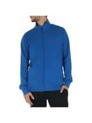 Blauer Golfjacke mit rotem Akzent