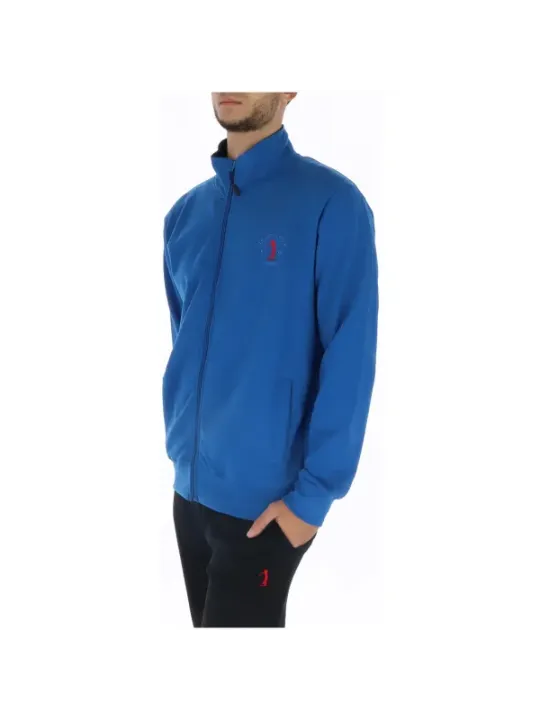 Blaue Golfjacke mit Reißverschluss