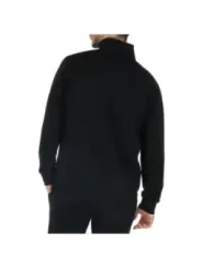 Schwarzer Rollkragenpullover aus Strickmaterial