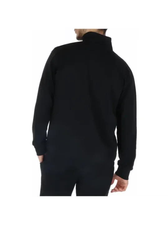 Schwarzer Rollkragenpullover aus Strickmaterial