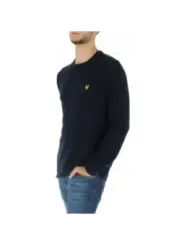 Schwarzer Lyle & Scott Rundhals-Pullover
