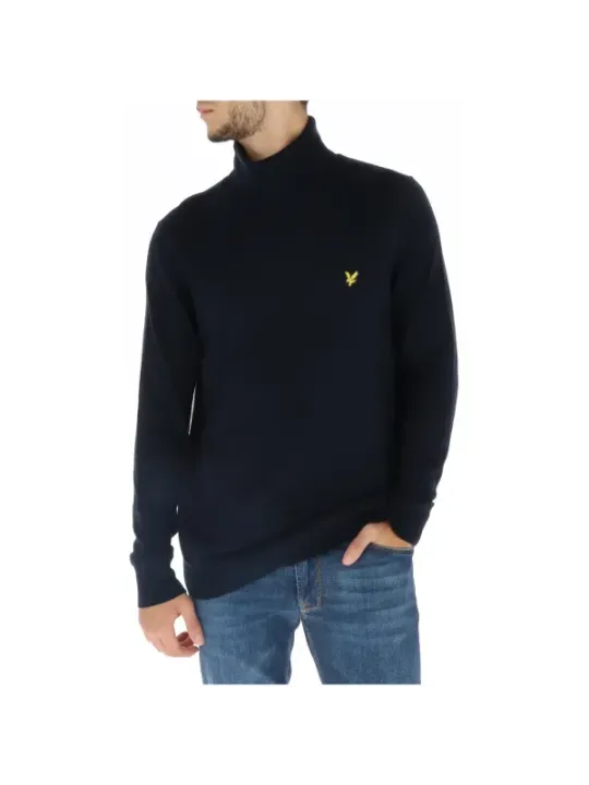 Schwarzer Lyle & Scott Rollkragenpullover