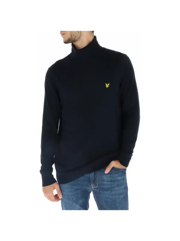 Schwarzer Lyle & Scott Rollkragenpullover