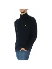 Navy Lyle & Scott Stehkragenpullover