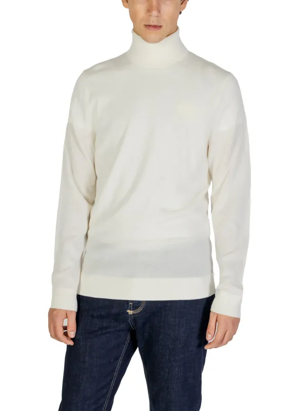 Cremefarbener Kaschmir Rollkragenpullover Calvin Klein