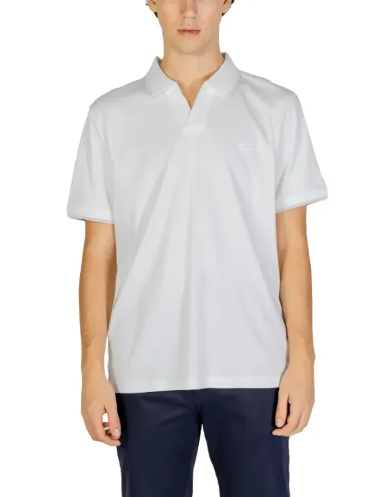 Calvin Klein V-Neck Baumwoll-Polohemd