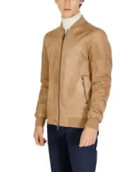 Tannfarbene Gianni Lupo Herren Bomberjacke
