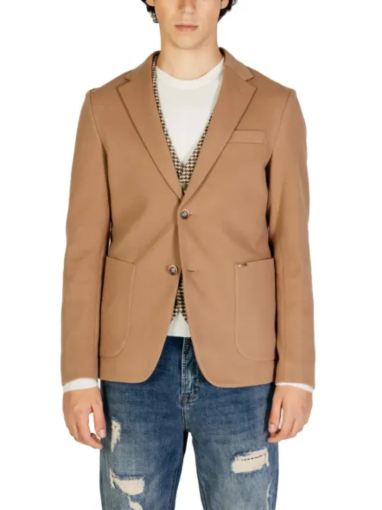 Tan Herren Blazer klassischer Stil