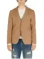 Tan Herren Blazer klassischer Stil