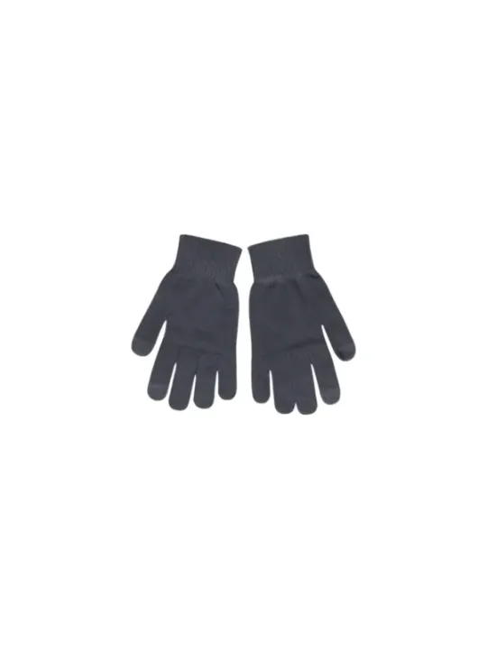 Dunkle graue Stoffhandschuhe Pieces 477498