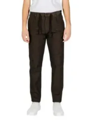 Dunkle braune Herren Slim Fit Hose